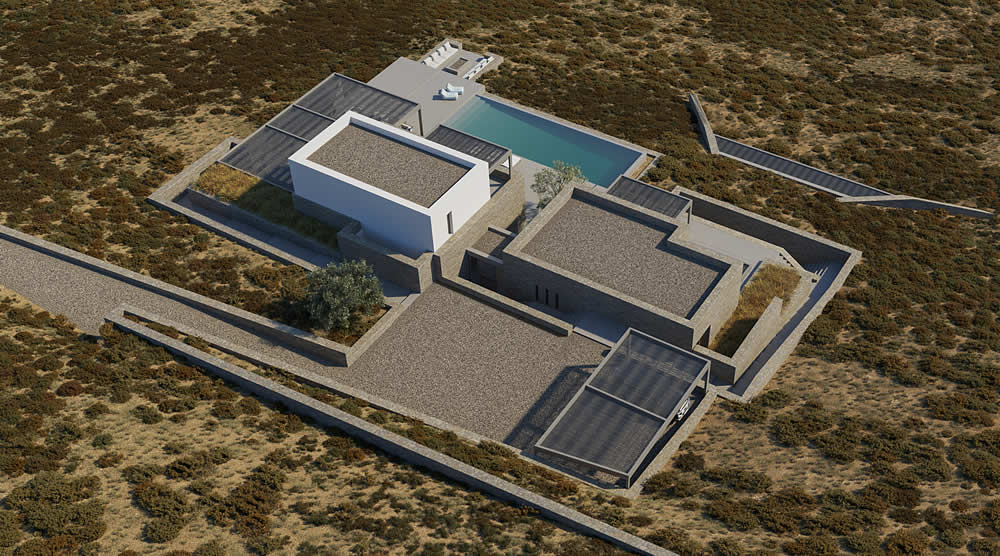 Property in Elia, Mykonos, designed by ISV architectural office
